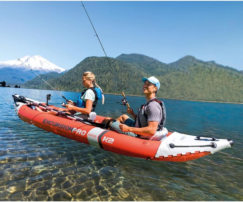 Intex Excursion Pro K2 Inflatable Kayak Set for 2 Persons