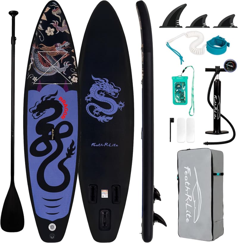 Inflatable Stand Up Paddle Board with Anti-Slip EVA Deck
