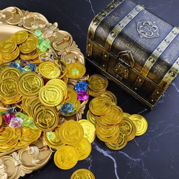 Pirate Treasure Chest Toy Storage Box for Kids