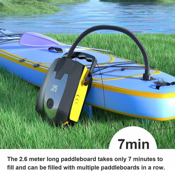 50PSI Electric SUP Pump with Dual Motor & Auto-Off Feature