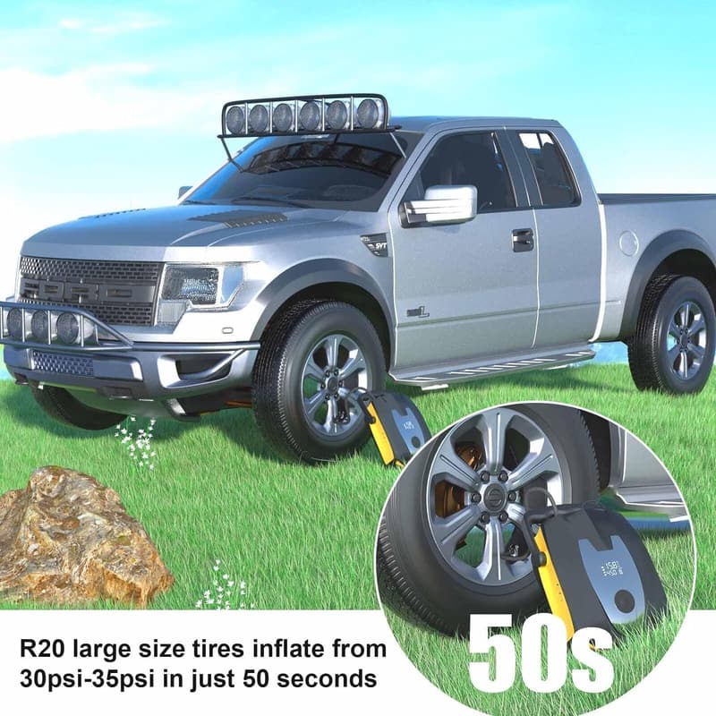50PSI Electric SUP Pump with Dual Motor & Auto-Off Feature