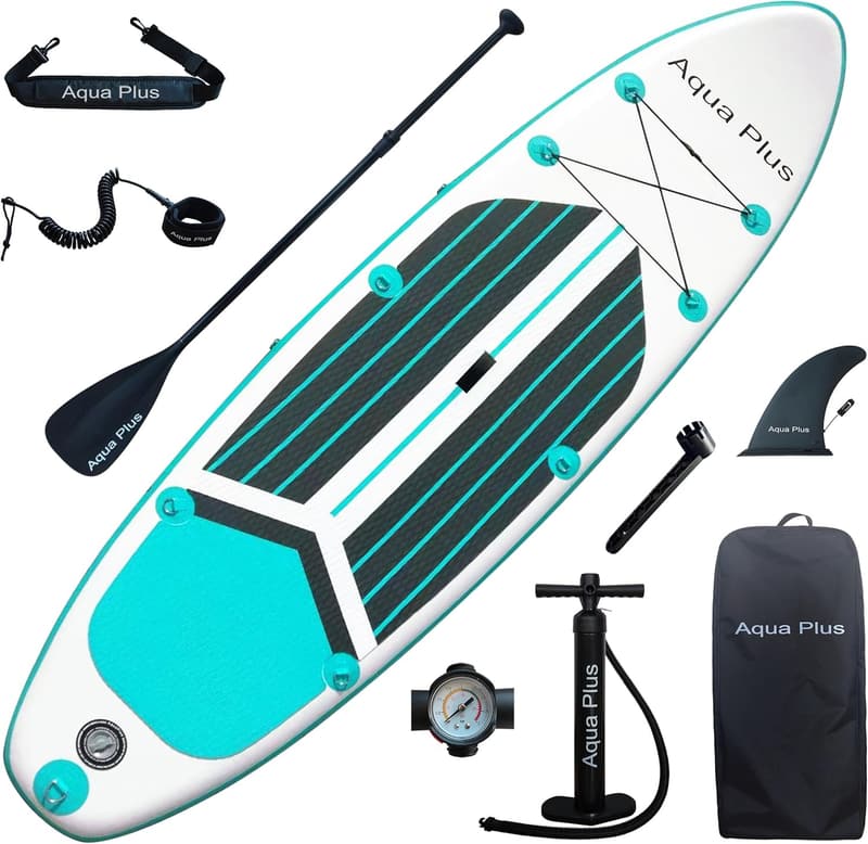 Inflatable Stand Up Paddle Board with Pump & Backpack - 6