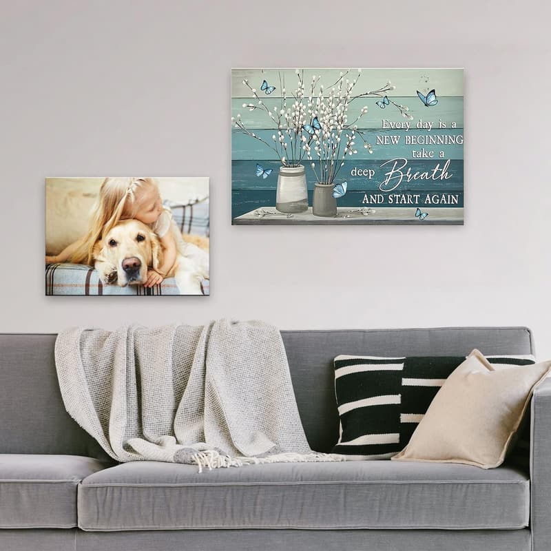 DIY Inspirational Flower Diamond Painting Kit for Home Decor, 12x16