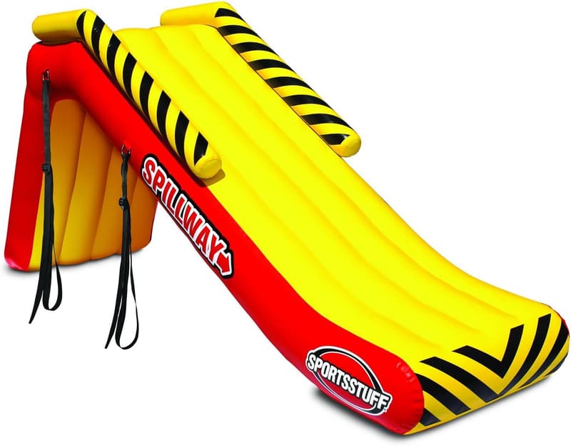 Inflatable Pontoon Slide - SportsStuff Spillway Dock Slide