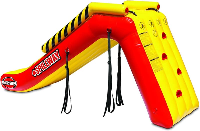 Inflatable Pontoon Slide - SportsStuff Spillway Dock Slide