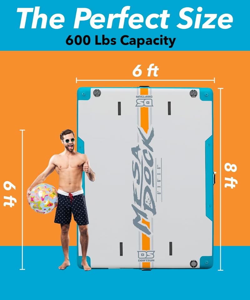 Inflatable Floating Dock Platform for Lakes & Boats