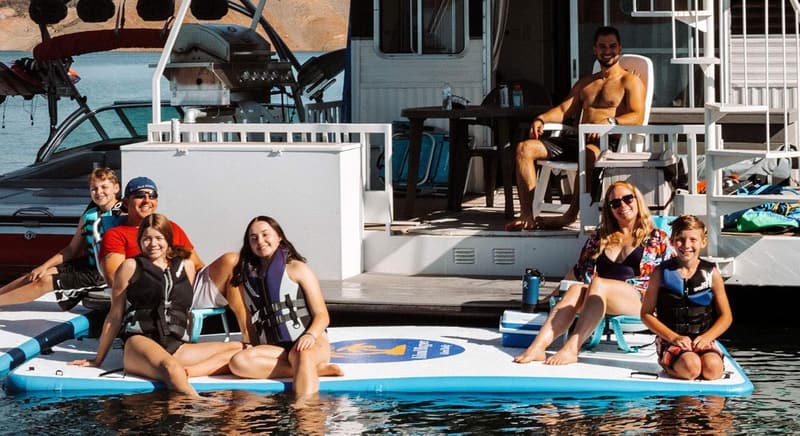 Inflatable Water Platform Dock for Pool and Beach Fun