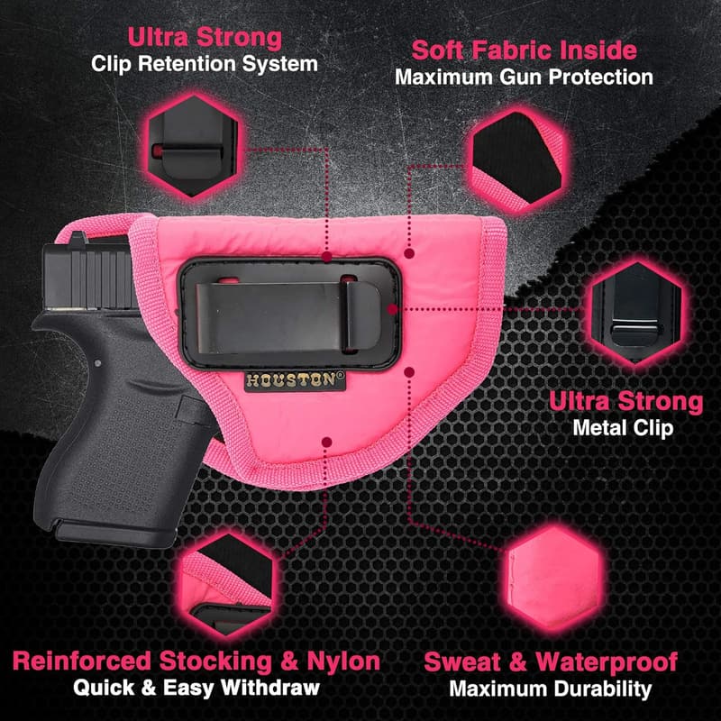 Women’s Pink IWB Gun Holster for Glock 42, SIG P 938, 1911