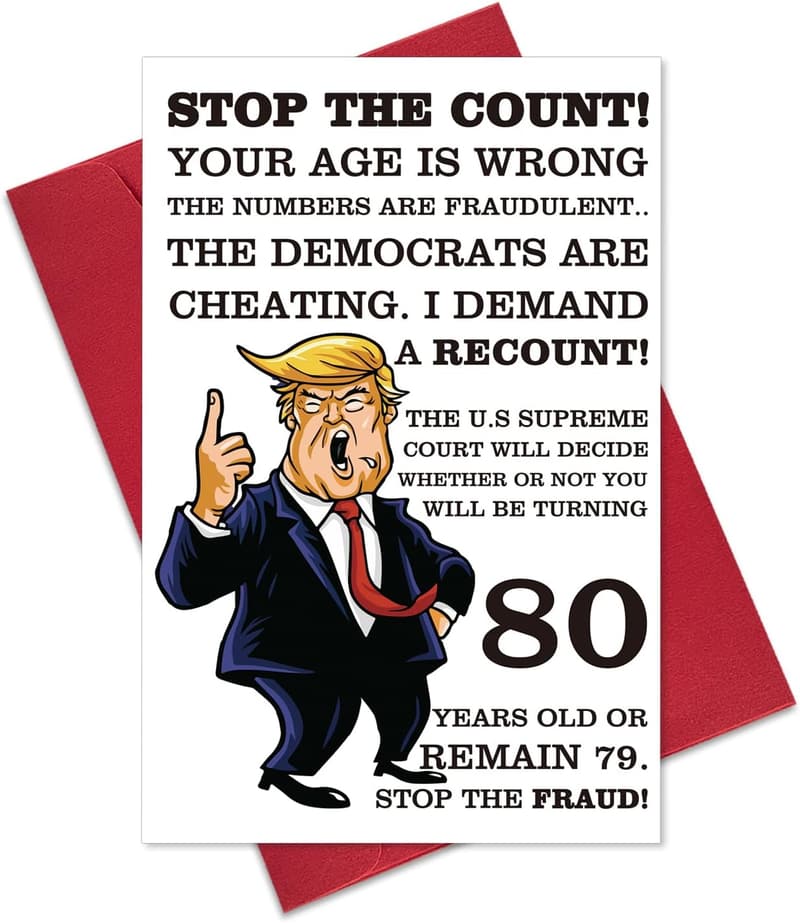80th Birthday Card - Funny Gift for Friends & Family