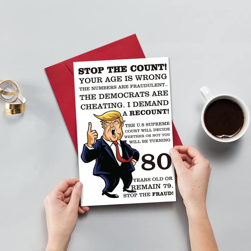 80th Birthday Card - Funny Gift for Friends & Family