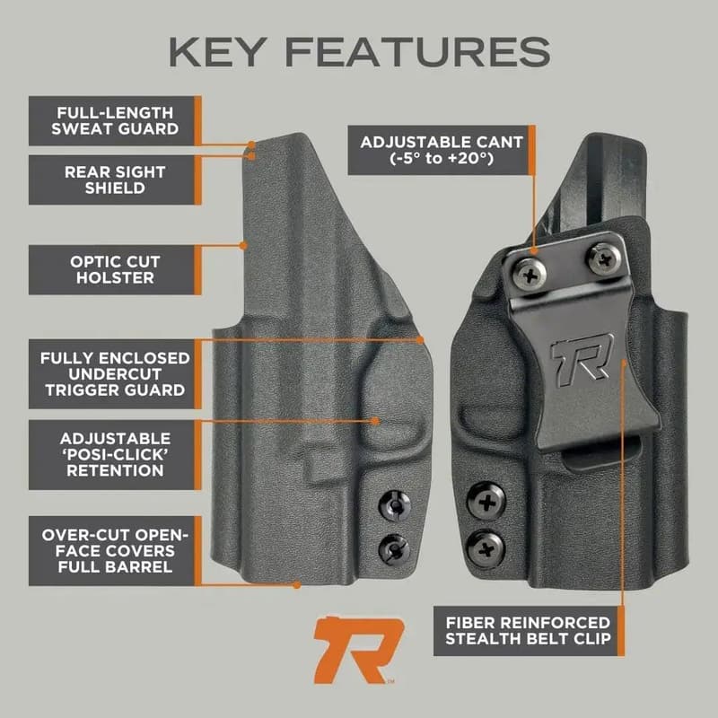 Concealed Carry IWB Holster - Carbon Fiber Kydex, American Made