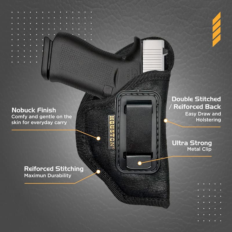 Houston ECO Leather IWB Gun Holster for Glock & Sig Models