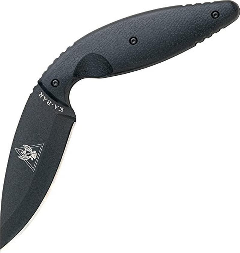 Ka-Bar Large TDI Law Enforcement Knife - Black Straight Edge