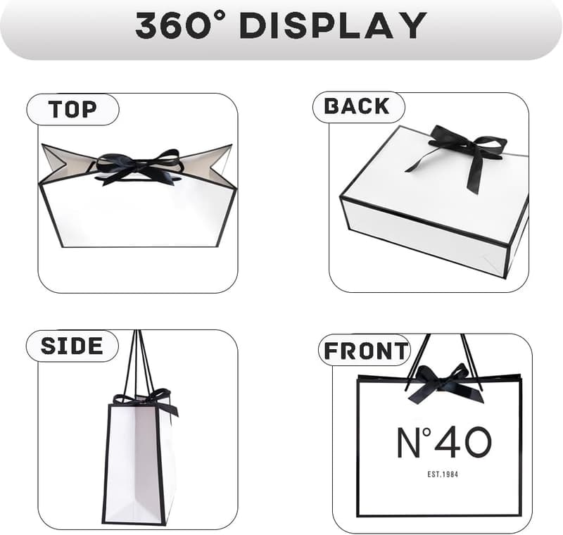 40th Birthday Shopping Tote Bag for Women - Keepsake Gift