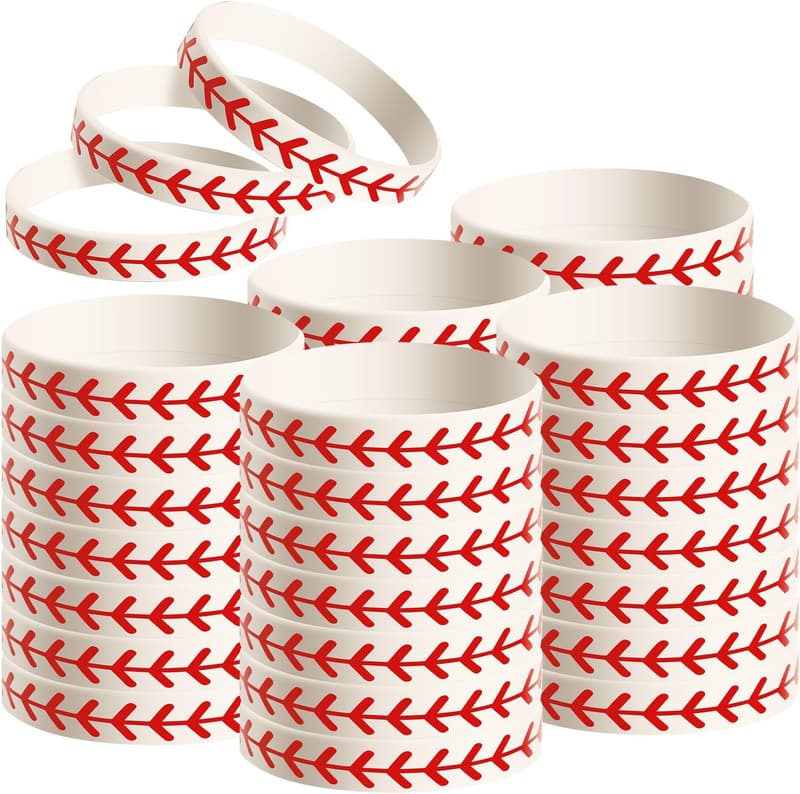 Softball Party Favors - Silicone Bracelet for Players & Teams