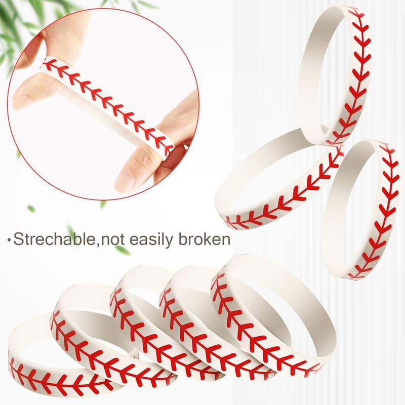 Softball Party Favors - Silicone Bracelet for Players & Teams