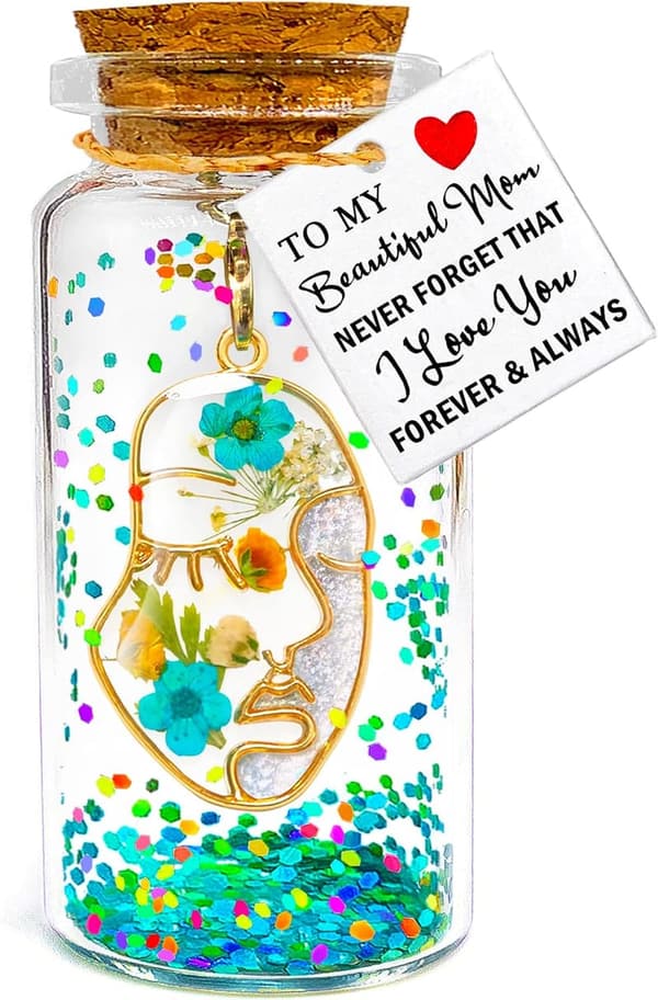 Mother's Day Gift: Dried Flower Message in a Bottle