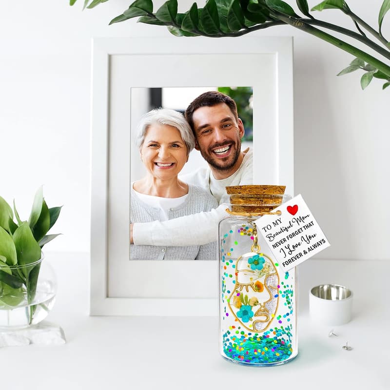 Mother's Day Gift: Dried Flower Message in a Bottle