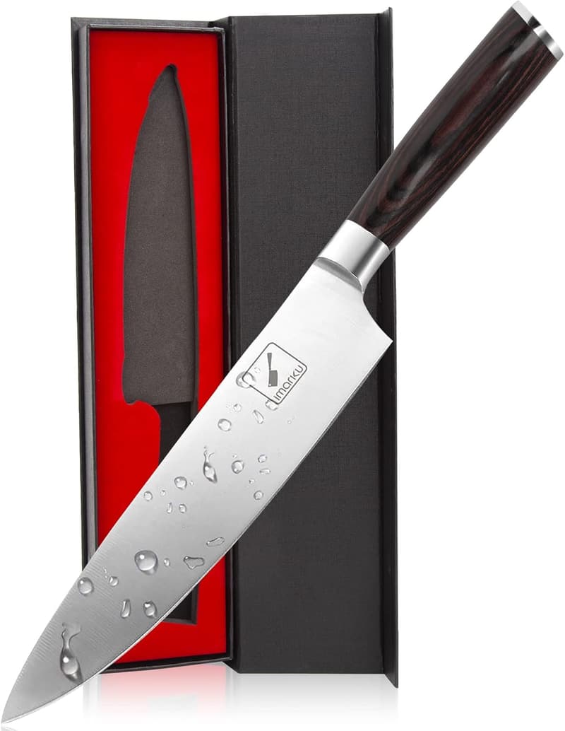 8-Inch Japanese Chef Knife - Premium Gift Box for Home Cooks