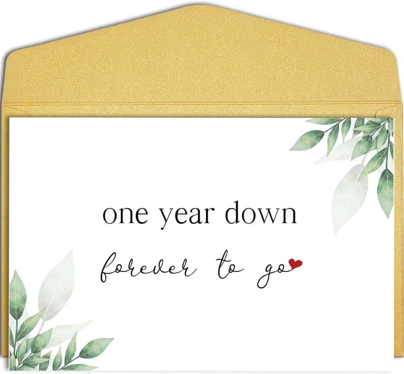 Happy 1st Anniversary Card for Couples
