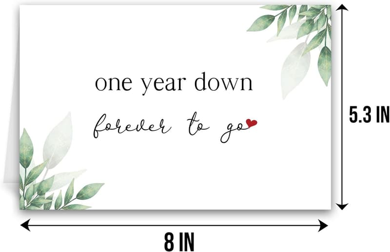 Happy 1st Anniversary Card for Couples