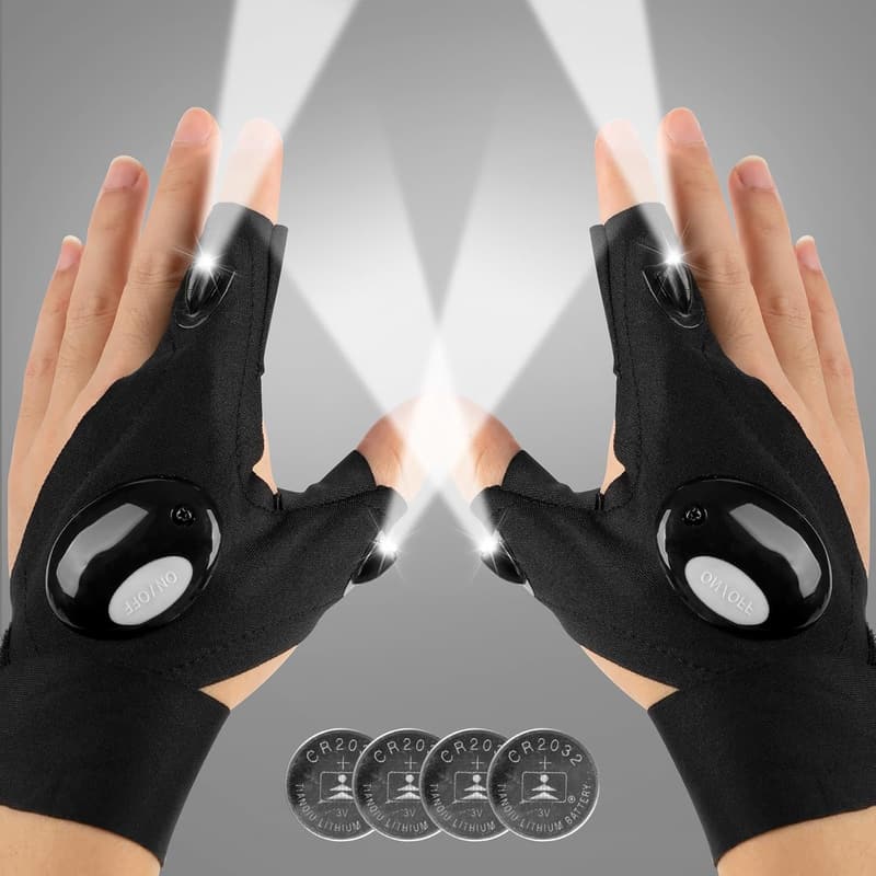 Handsfree LED Flashlight Gloves for Father's Day - Practical Gifts for Men