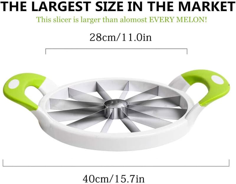 Extra Large Watermelon Slicer with Comfort Silicone Handle