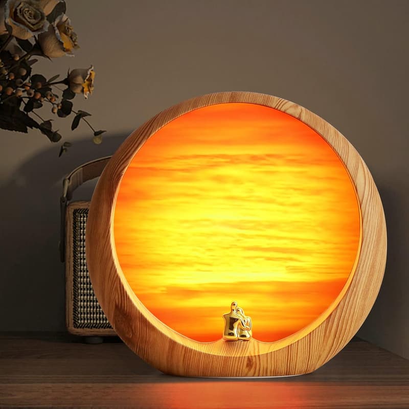 Golden Sunset Lamp - Unique Home Decor Gift for Any Occasion