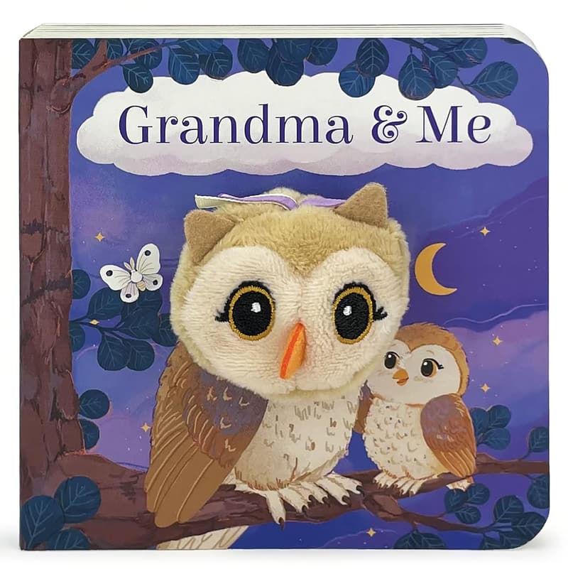 Grandma & Me Finger Puppet Board Book for Ages 1-4