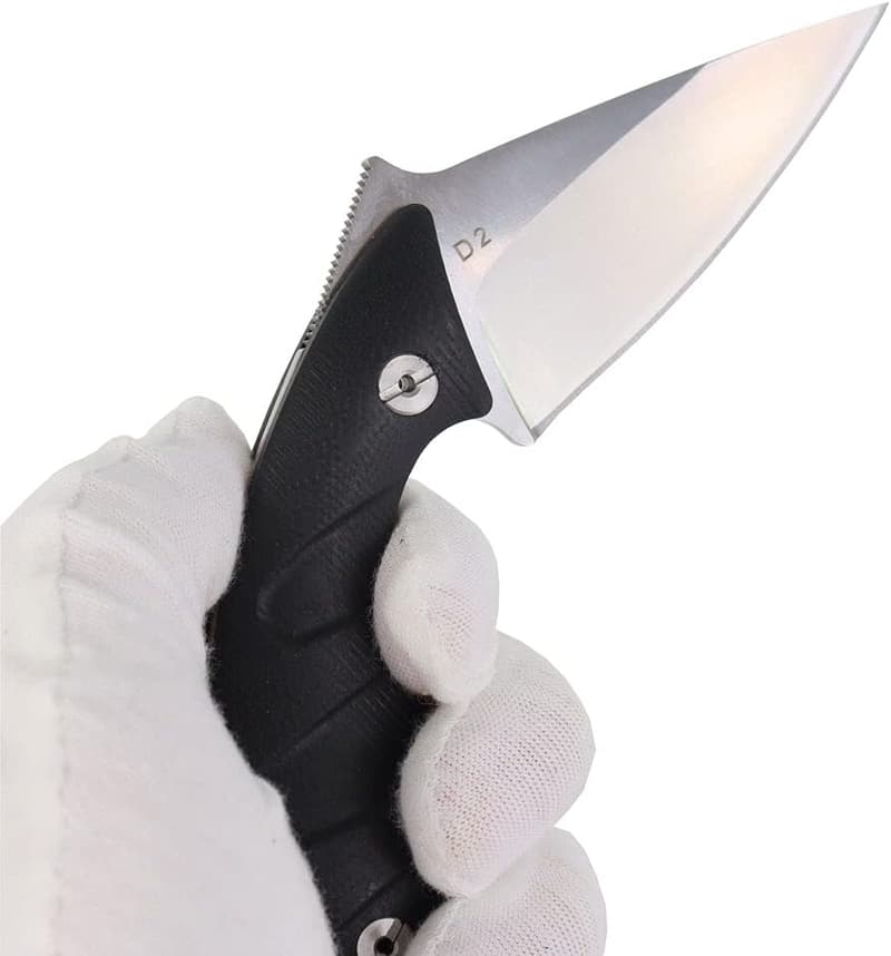 D2 Steel Fixed Blade Survival Knife with G10 Handle