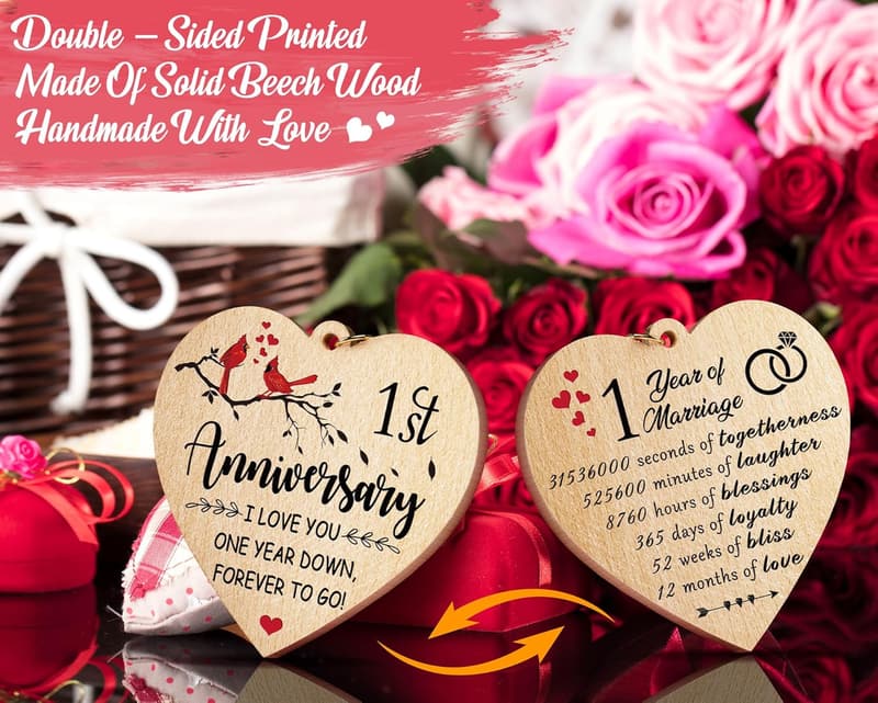 1st Anniversary Picture Frame Gift for Couples