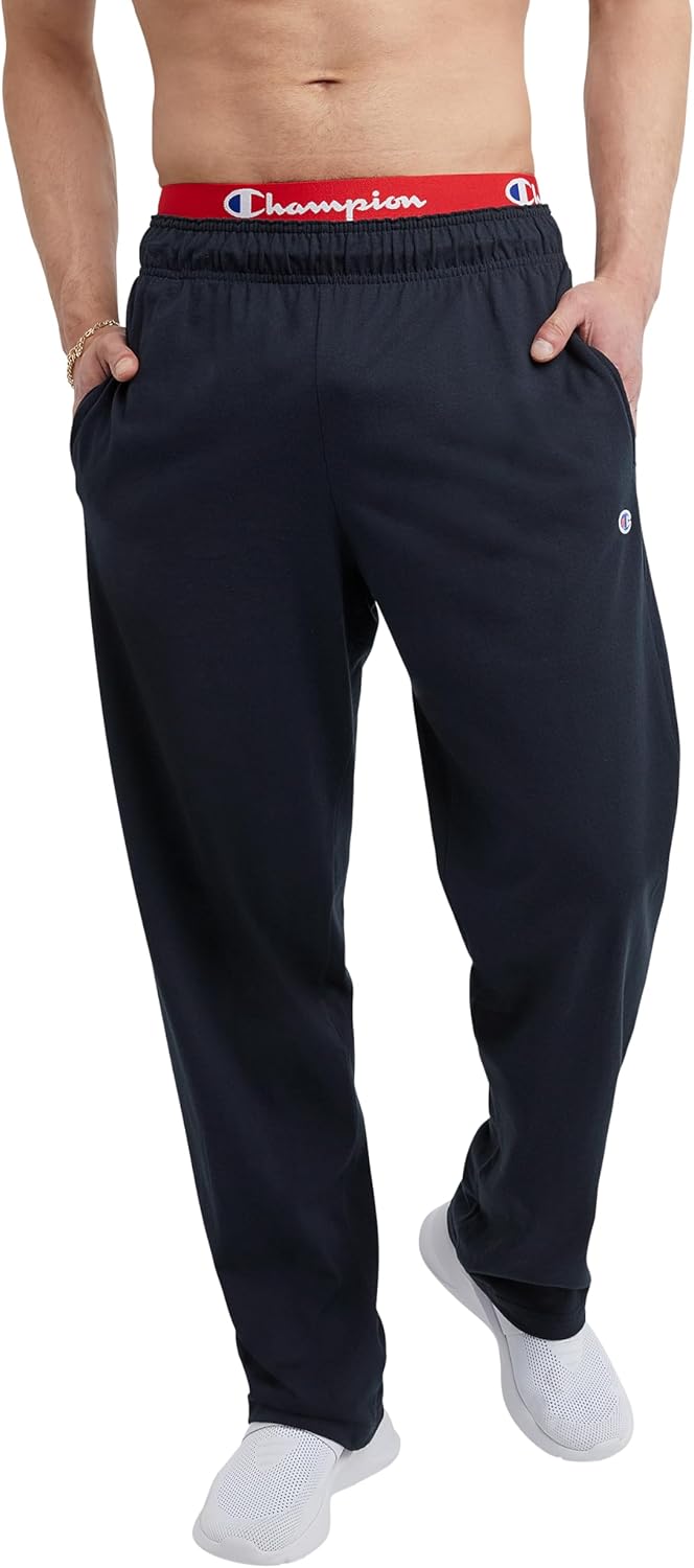 Lightweight Cotton Lounge Pants for Men - Open-Hem Design