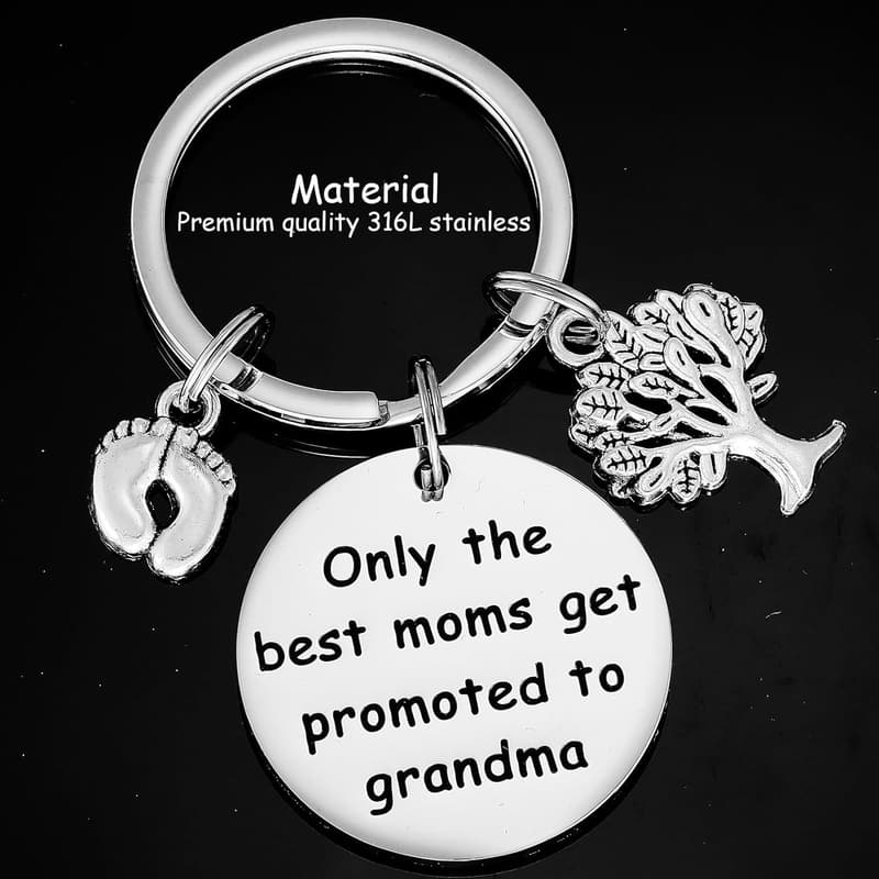 First Time Grandma Keychain - Thoughtful Gift for Grandmothers