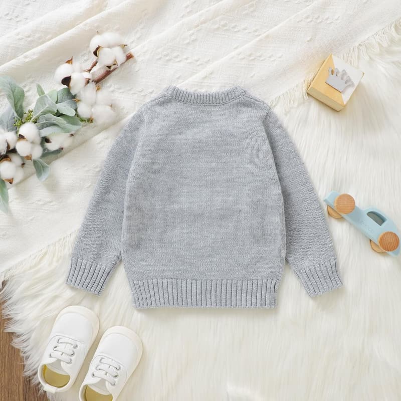 Toddler Boy Christmas Sweater - Long Sleeve Knit