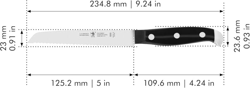 HENCKELS 5-Inch Serrated Utility Knife - German Engineered