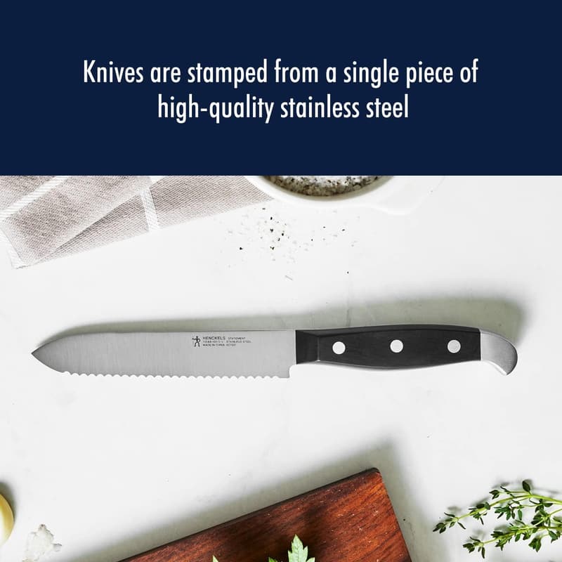 HENCKELS 5-Inch Serrated Utility Knife - German Engineered