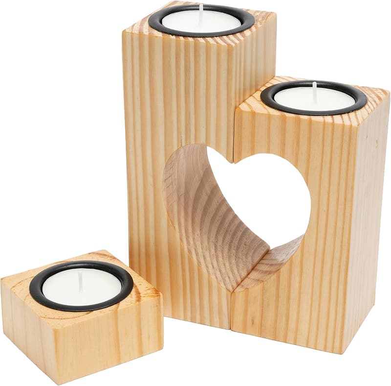Handmade Tealight Candle Holders Set for Romantic Décor
