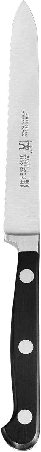 ZWILLING HENCKELS 5-inch Serrated Utility Knife - Black/Stainless Steel