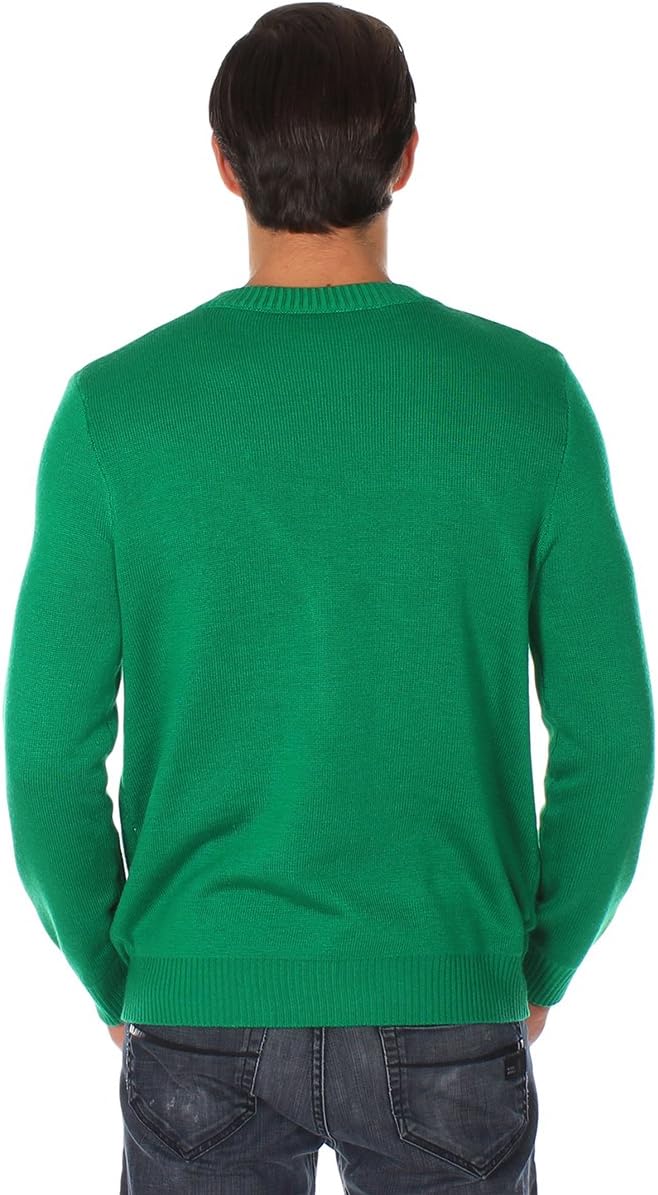 Funny Men's Ugly Christmas Sweater - Colorful Holiday Pullover