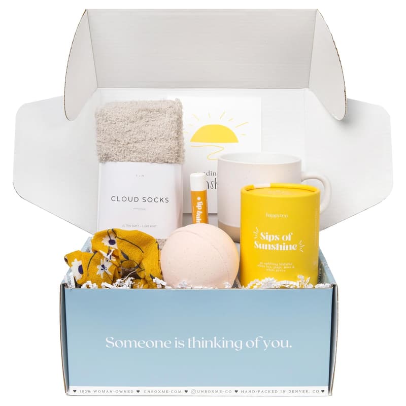 Graduation Self-Care Gift Set for Women with Herbal Tea & Candle