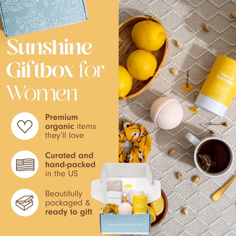 Graduation Self-Care Gift Set for Women with Herbal Tea & Candle