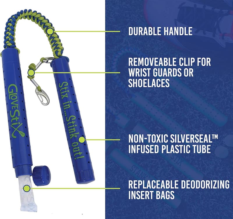 Sports Gear Deodorizer Sticks - Non-Toxic Odor Eliminator