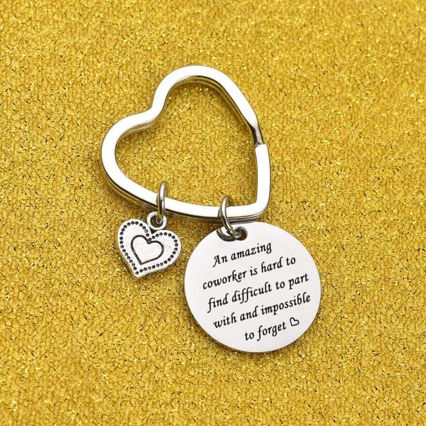 Coworker Appreciation Keychain Gift for New Job or Farewell