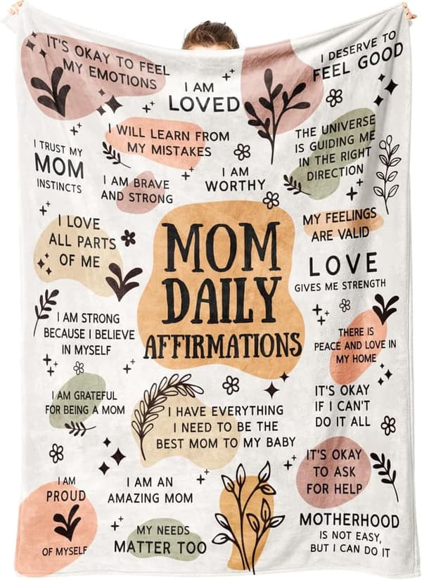 New Mom Gift: Soft Blanket for Pregnancy & Postpartum (50