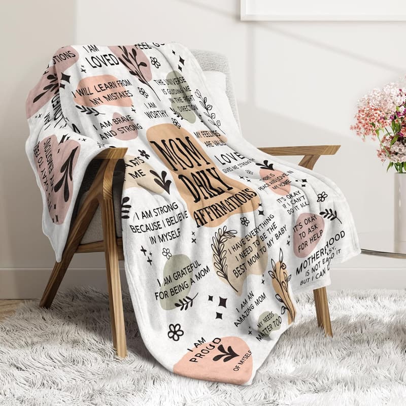 New Mom Gift: Soft Blanket for Pregnancy & Postpartum (50