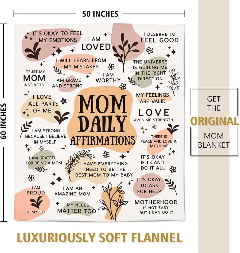 New Mom Gift: Soft Blanket for Pregnancy & Postpartum (50