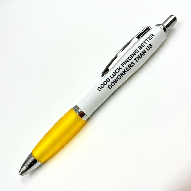 Good Luck Leaving Gift Pen for New Job - Funny Co-worker Gift