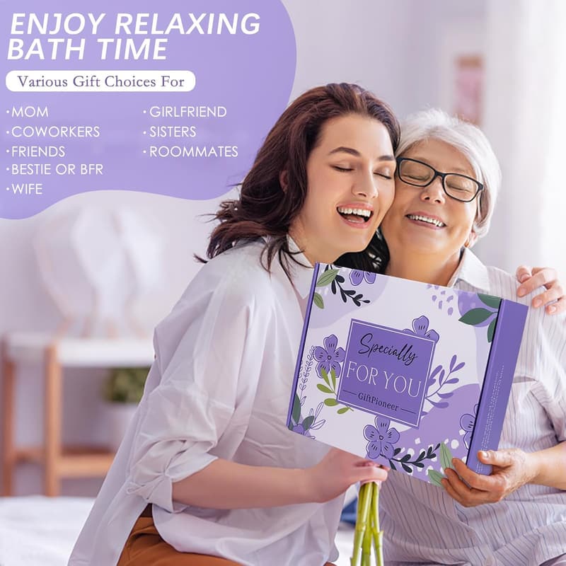 Relaxing Spa Gift Basket for Women - Flannel Blanket & 自我照顧