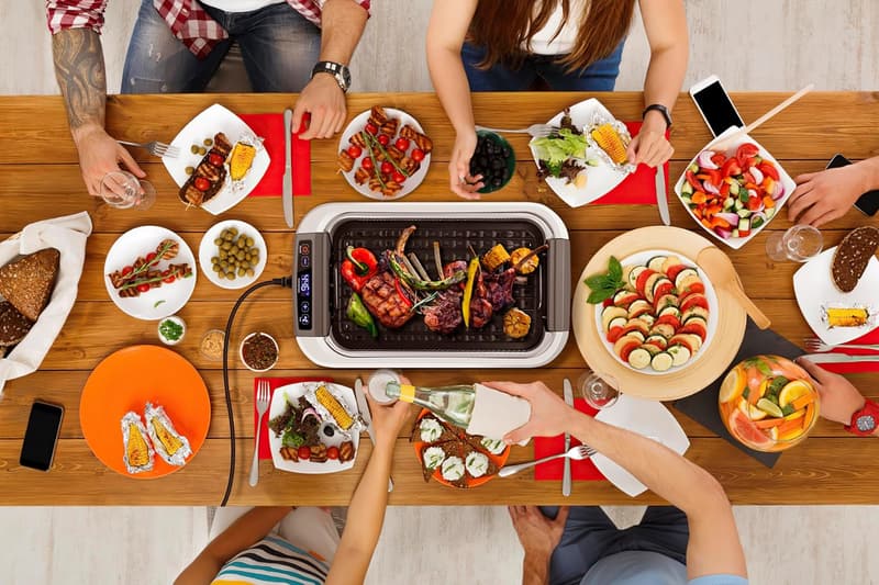 CUSIMAX 1500W Smokeless Indoor Grill with LED Display