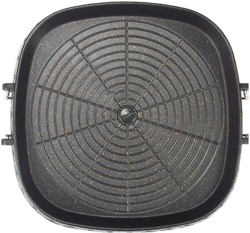 Korean Style Non-Stick Grill Pan for Indoor/Outdoor BBQ